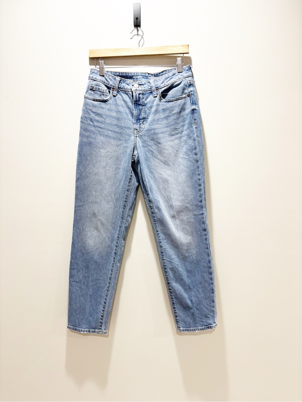 Old Navy Light Blue OG High-Rise Straight-Leg Jeans Size 6